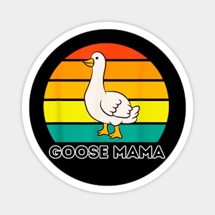 Retro goose mama Magnet